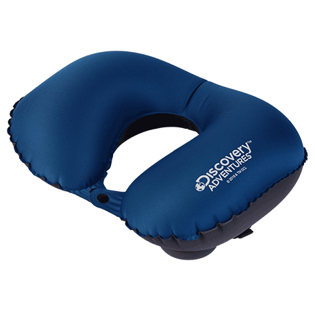 DISCOVERY ADVENTURES TRAVEL PILLOW, INFLATABLE NECK PILLOW FOR TRAVELLING