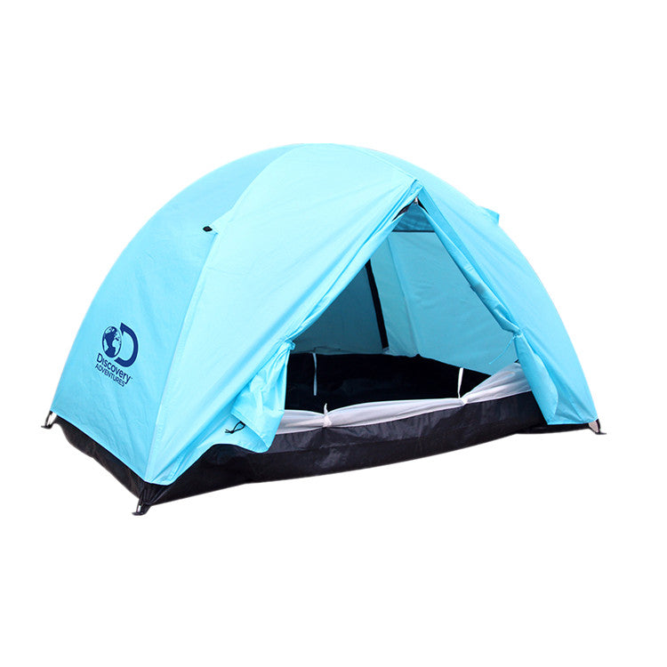 DISCOVERY ADVENTURES CAMPING TENT 2 PERSONS TENT, DOUBLE LAYER WATERPROOF WINDPROOF TENT,HIKING TENT FOR ALL SEASONS