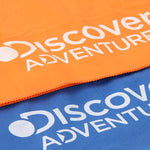 Load image into Gallery viewer, DISCOVERY ADVENTURES MICROFIBER TOWEL PERFECT TRAVEL &amp; SPORTS &amp;BEACH TOWEL. FAST DRYING - SUPER ABSORBENT- ULTRA COMPACT. SUITABLE FOR CAMPING, BACKPACKING,GYM, BEACH, SWIMMING,YOGA

